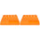 2Pièces Outil Rangement Embouts Orange Durable 3