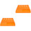 2Pièces Outil Rangement Embouts Orange Durable 4