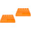 2Pièces Outil Rangement Embouts Orange Durable 5