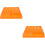2Pièces Outil Rangement Embouts Orange Durable 6