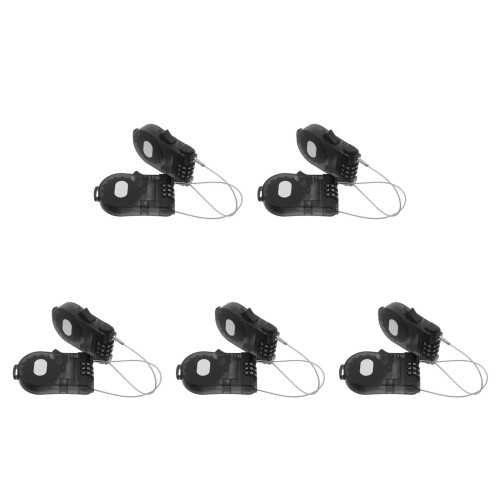 10Pcs Heavy Duty Retractable Cable Lock for Snowboard Ski Scooter Use