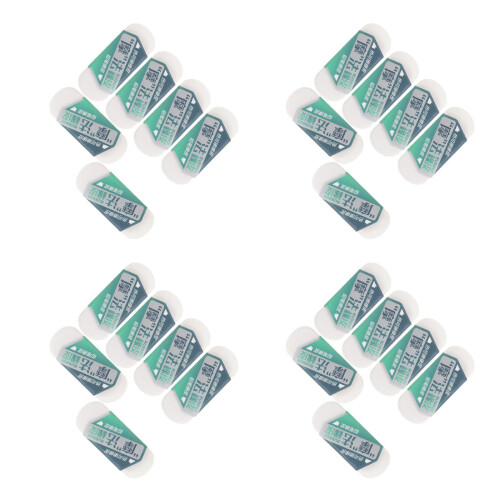 24Pcs White Rubber Double Sided Erasers for Students Sketching Drawing