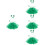 4Sets St Patrick's Day Party Costume Accessories Set 1