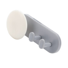 Gancio Organizer Filo Adesivo Bianco & Grigio per Elettrodomestici