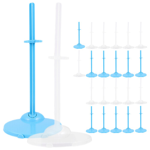 24pcs Doll Standing Clip Girl Plastic