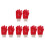 4Pairs Durable Red Pet Training Anti-Bite Gloves Hand Protection 1