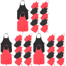 36Pcs Nonwoven Fabric Kids Aprons Assorted Colors for Decoration Use