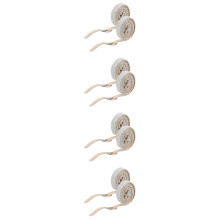 4Pairs White PU Buckle Shoe Strap Extenders for Women's High Heels