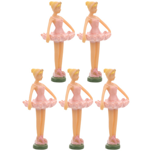 5Pièces Poupées Ballet Danseuse Rose Accessoires Pour Boîte