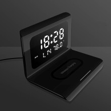 MultiFunctional Wireless Clock Charger with Calendar, Phone Stand, 10W, 100mm Radius