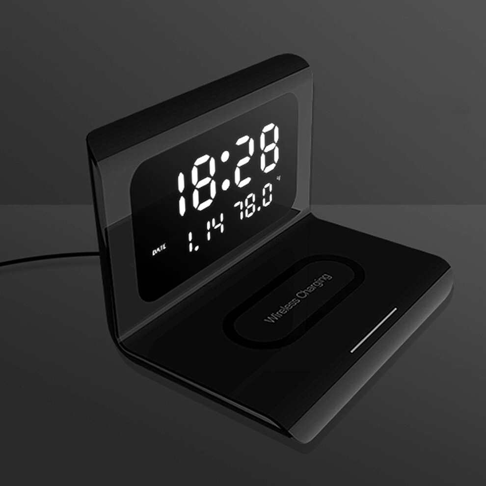 Multifunctional Wireless Clock Charger With Calendar, Phone Stand, 10W, 100Mm Radius 8001391570792