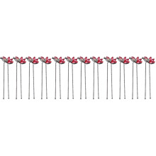 12Pcs Elegant Pink Crystal Hair Pins Bridal U Shape Rhinestone Hairpin