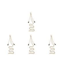 4Pairs Colorful Eyeglass Chains Women Alloy Tassel Design Secure Fit