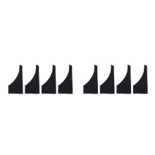 8Pcs Palm Rejection Drawing Gloves Black Polyester for Digital Artists
