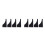 8Pcs Palm Rejection Drawing Gloves Black Polyester for Digital Artists 1