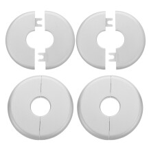 Round Plumbing Cover Ppr Silver 4pcs