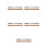 10Pcs Non-Slip Cork Backed Metal Ruler Dual Inch Centimeter Scale 1