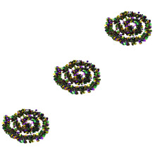 3Pcs Green Tinsel Garland for Party Mantle and Yard