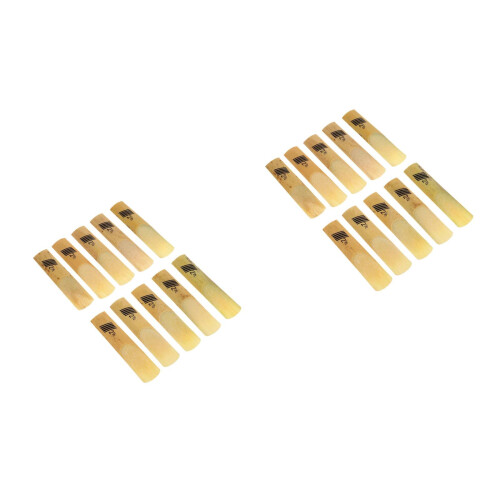 20Pcs Alto Sax Reeds Multi Color Premium Replacement with Storage Box