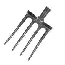 High Carbon Steel 4-Tine Garden Digging Fork, Strong & Corrosion Resistant