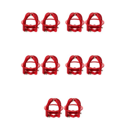 10Pcs Reliable Red Metal Fire Sprinkler Guard Head Cage Accessory