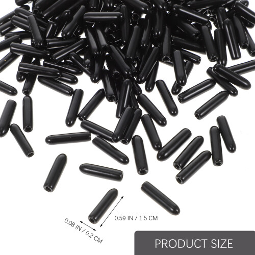 500 Pcs Rubber Screw Cover Protective Bolt Covers Round End Caps 1
