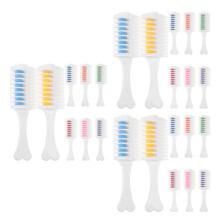 24St Wasbare Haarverfkam Plastic Met Beschermkap Voor Tijdelijke Kleur