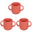3St Silicone Trainingsbekers Baby's Met Dubbele Handvatten 1