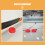 5Pcs Red Rubber PVC Hockey Pucks Low Rebound Matte Training Pucks 6