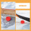 5Pcs Red Rubber PVC Hockey Pucks Low Rebound Matte Training Pucks 8