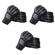 3Pairs Multi-Color Professional Wear-Resistant Kickboxing Half Gloves