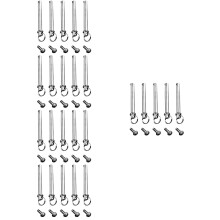 25Sets Silver Metal Folding Fan Repair Pins Stainless Steel Rivets