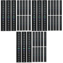 30Pcs Black Thermometer Stick Strip Adhesive for Aquarium and Kitchen