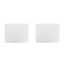 2St Lichtgewicht Aluminium Muismat Zilverkleurig Vierkant Desktop