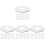 80Pcs Durable Silver Heat Gathering Shield for Fire Sprinkler Head Use 4