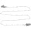 2Pcs Stylish Silver Pearl Mask Holder Glasses Lanyard Eyeglass Chain 2
