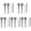 50Pcs Mini Microphone Prop Silver for Dollhouse Accessories 4