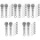 50Pcs Mini Microphone Prop Silver for Dollhouse Accessories 5
