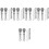 50Pcs Mini Microphone Prop Silver for Dollhouse Accessories 6