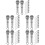 50Pcs Mini Microphone Prop Silver for Dollhouse Accessories 8