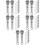 50Pcs Mini Microphone Prop Silver for Dollhouse Accessories 9