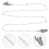 2Pcs Stylish Silver Pearl Mask Holder Glasses Lanyard Eyeglass Chain 10