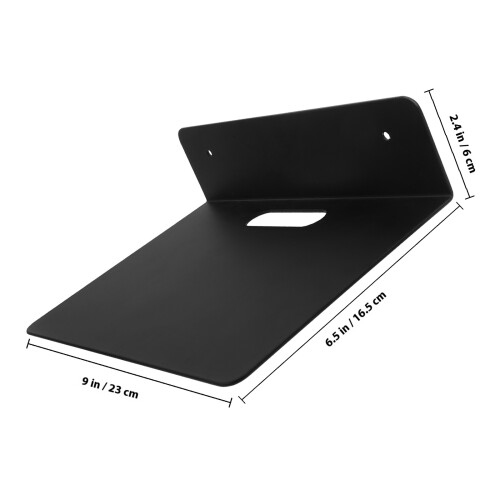 Étagère Mural De Rangement Aluminium Noir Compact 1