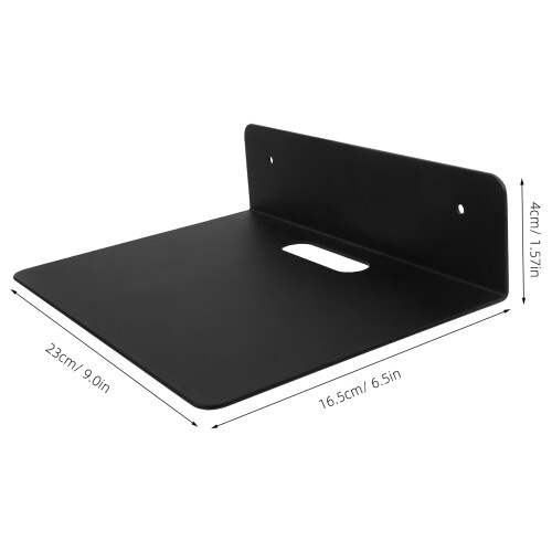 Étagère Mural De Rangement Aluminium Noir Compact 2