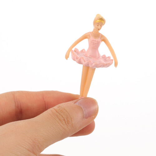 5Pièces Poupées Ballet Danseuse Rose Accessoires Pour Boîte 2