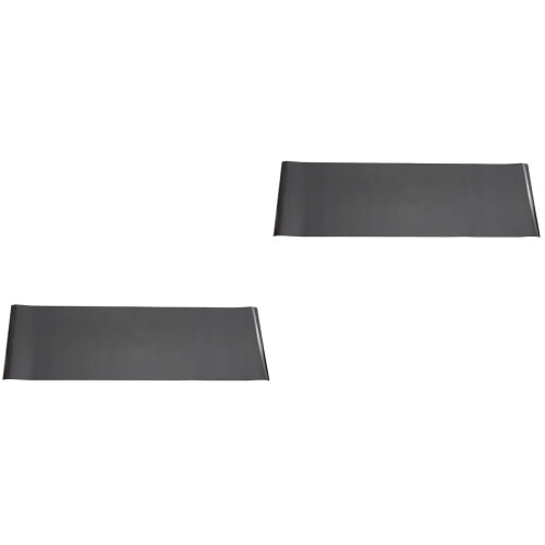 2Pcs Black Pet Privacy Window Film Reflective Sun Blocking Easy Apply