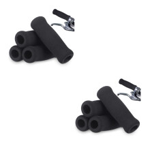 8Pcs Black Cycling Handle Covers Nitrile Rubber Anti-Slip Bike Grips