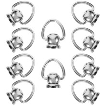 10pcs Bag Chain Clasp Zinc Alloy Silver For Backpacks And Bags