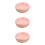 3Pcs Compact Pink Ceramic Hamster Feeder Bowls for Small Pets 1