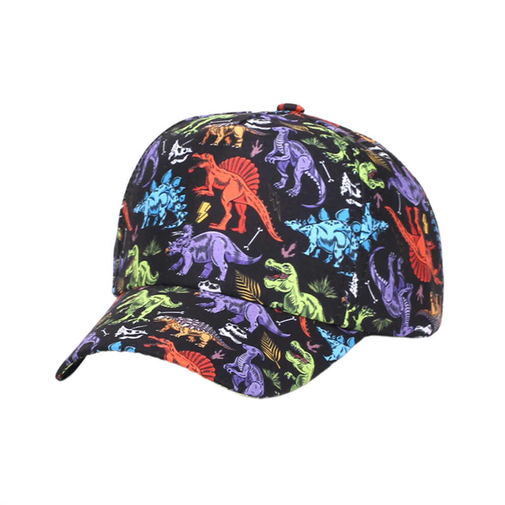 (One Size, Multicolor) Kids Boy Baseball Cap Cute Cartoon Dinosaur Print Summer Trucker Hat Beach Sun Hat for Toddler Newborn Outdoor